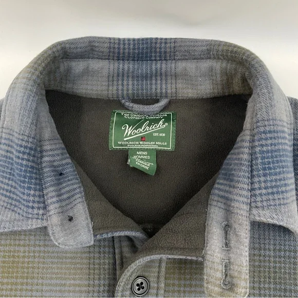 Woolrich West Ridge Cotton Fleece Shirt Jacket Shacket Chore Coat Gorpcore Men M